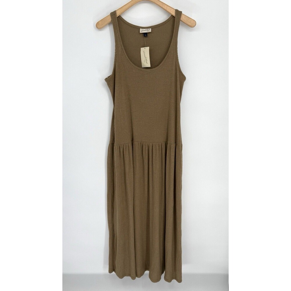 Universal Thread Olive Tank Midi Dress - Picture 1 of 4